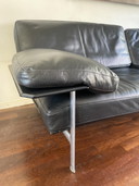 B&B Italia Diesis bank. Zwart leer