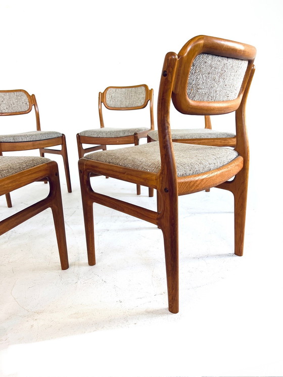 Image 1 of 6x Dining chair Johannes Andersen, Uldum Møbelfabrik '60
