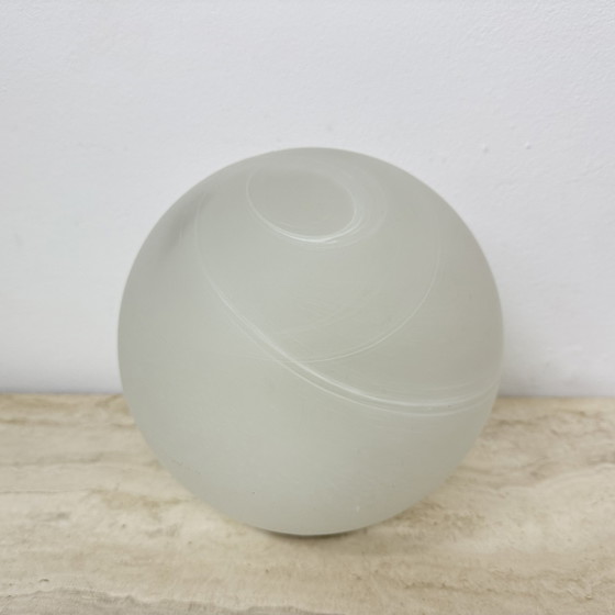 Image 1 of Lampada da tavolo vintage in vetro Wofi Leuchten Mars