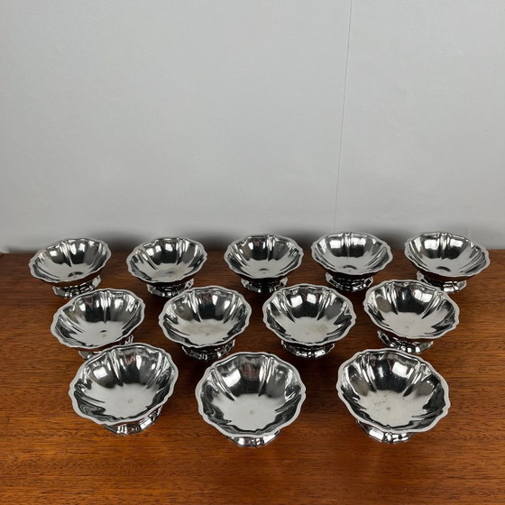 Image 1 of Set of 12 stainless steel ice cream cups