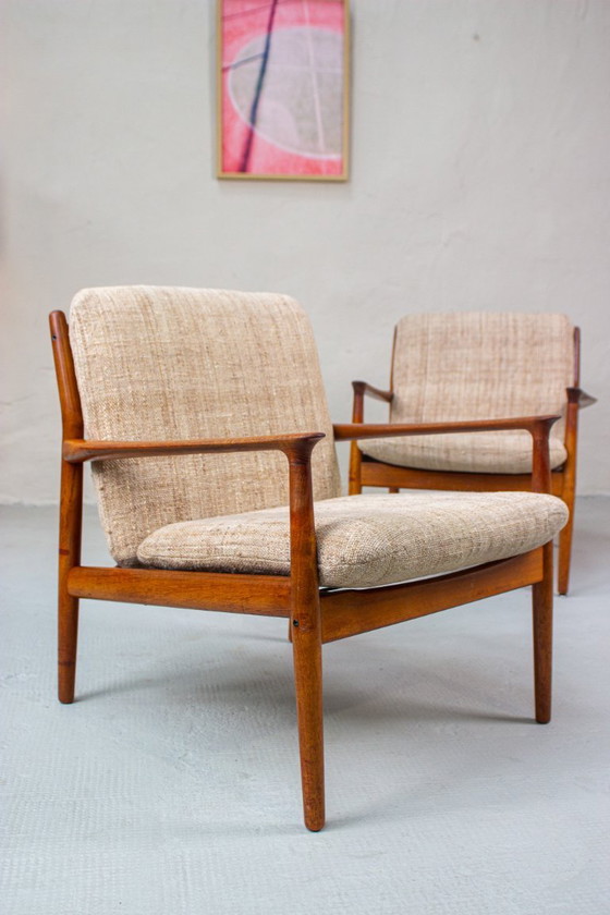 Image 1 of 2 poltrone vintage in teak Easy Chair Svend Aage Eriksen danese
