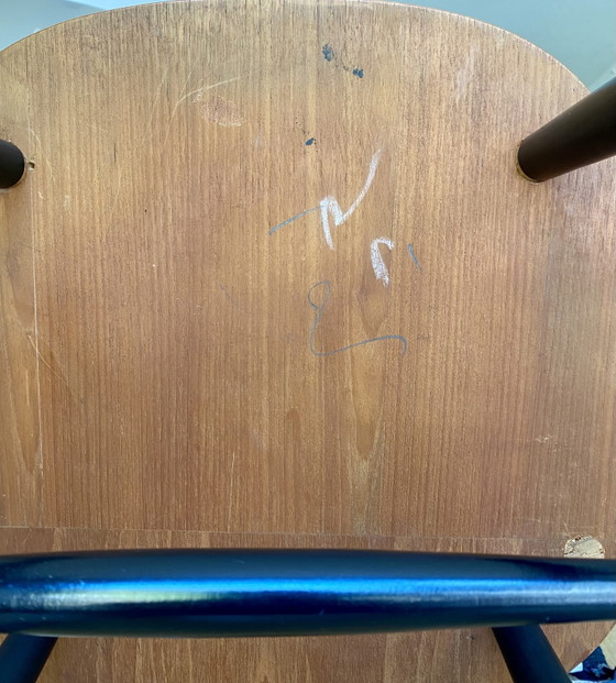 Sedia vintage scandinava con struttura a fuso - Svezia anni '60/'70 / probabilmente Nesto Möbler (photo 7 of 8)