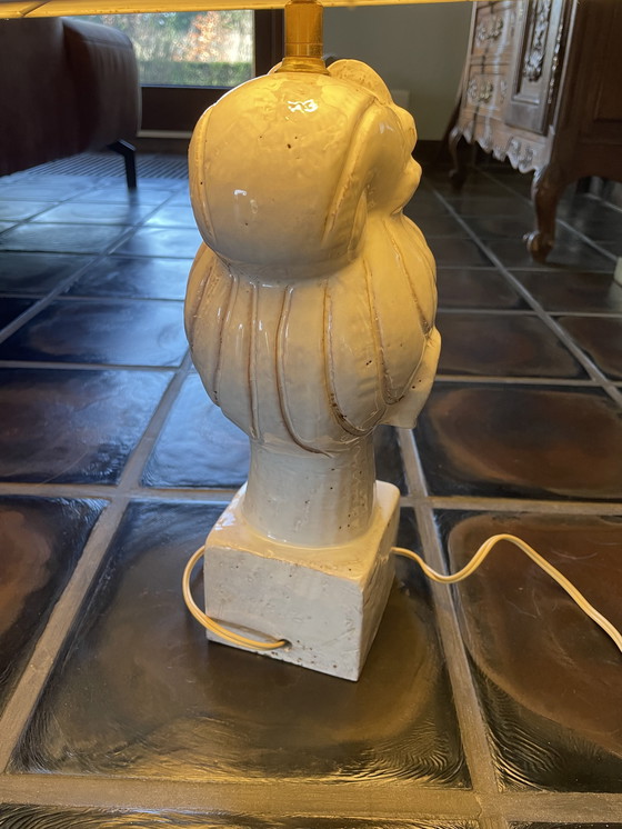 Image 1 of Lampe Aldo Londi Kwan Yin Bitossi des années 1970, coloris blanc rare