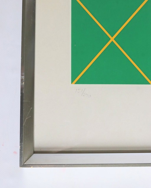 Sérigraphie colorée Gudrun Pagter édition limitée