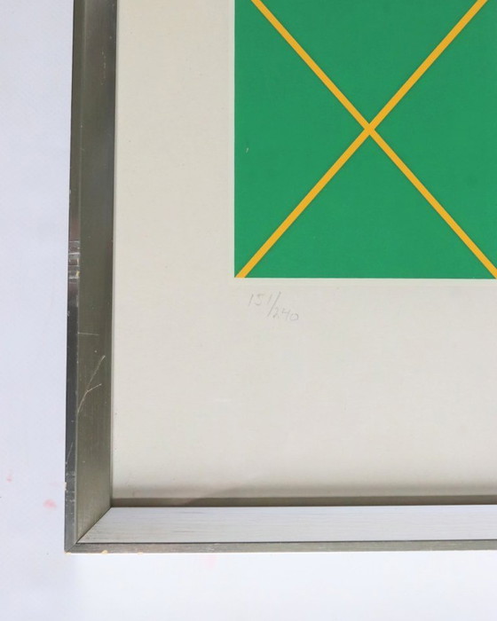 Image 1 of Sérigraphie colorée Gudrun Pagter édition limitée
