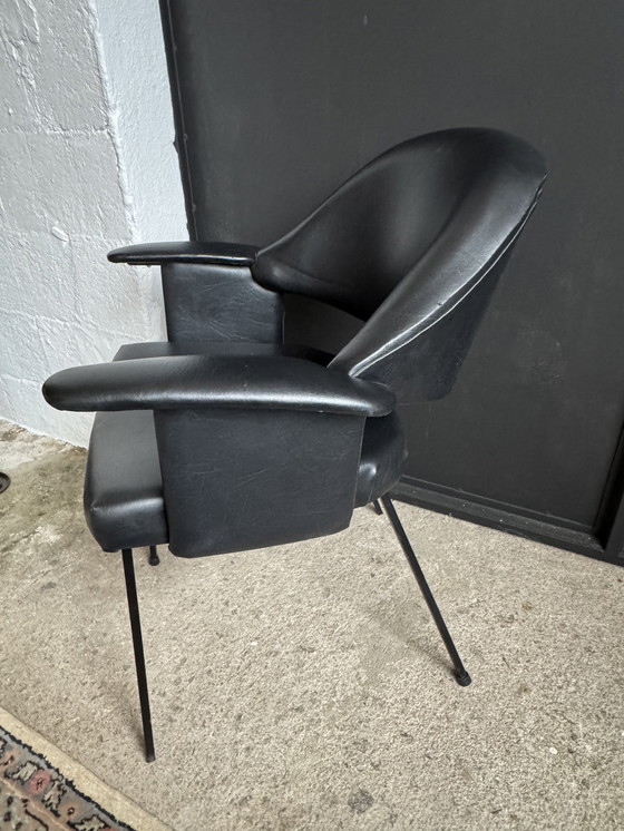 Image 1 of Black armchair from the 1950s