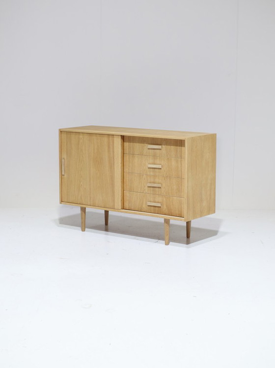 Image 1 of Sideboard with drawers vintage oak Danish 1960s