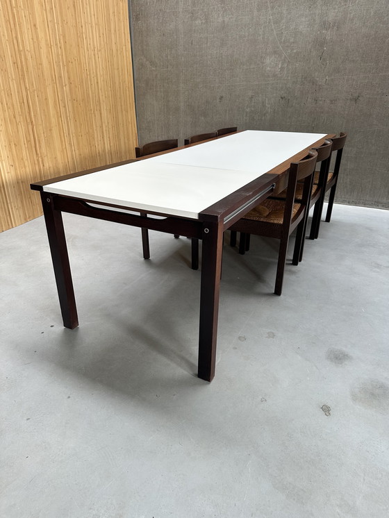 Image 1 of Vintage Wengé eethoek van Pastoe (uitschuifbaar)