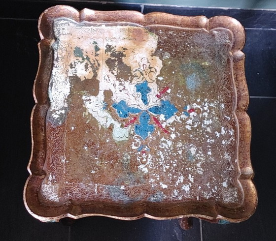 Image 1 of Antieke florentijnse bijzettafel