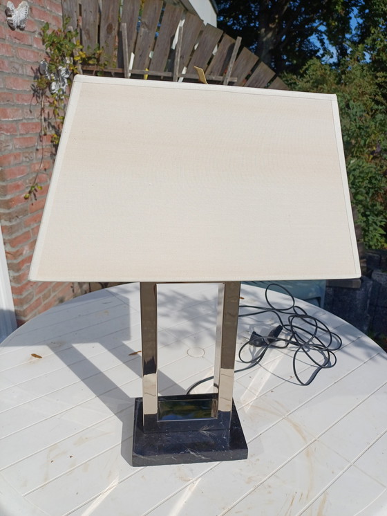 Image 1 of Lámparas de mesa cromadas modernas de mediados de siglo.