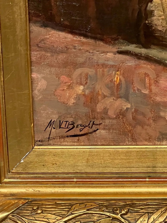 Mr. Van Der Borght. “Still life with flowers.” – Paintings & Drawings, Wood (photo 6 of 9)