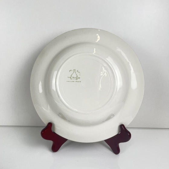 Image 1 of Set of 5 soup plates "The Beehive", Moulins des Loups, 20th century
