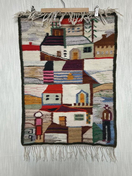 Image 1 of Decorative Wall Tapestry by Piotr Grabowski, 1970s. 