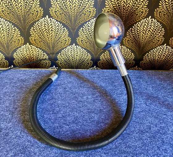 Image 1 of Lampada da tavolo Valenti con morsetto Hebi Italia anni '70 vintage cromata