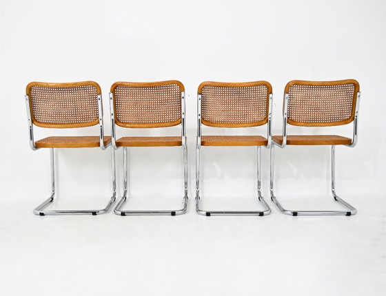 Sillas de comedor estilo B32 de Marcel Breuer (juego de 4) – Wood (photo 4 of 8)