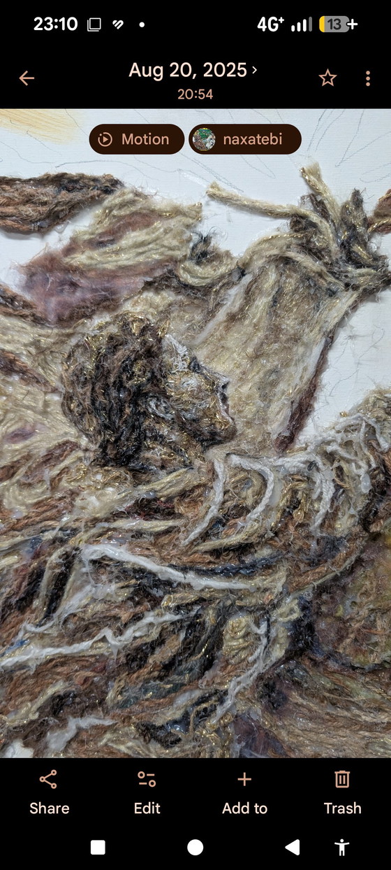 VANO – Between Worlds – Œuvre d'Art Originale en Fil – Peintures et dessins, Wool (photo 10 of 12)