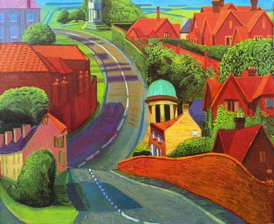 Image 1 of David Hockney (1937-2026), The Road to York Through Sledmere, 1997, copyright David Hockney, Printed in the UK