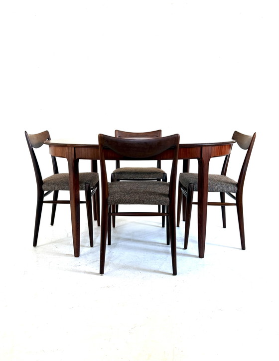 Vintage Rosewood Extendable Dining Table ‘60s – Kondor Möbel-Perfektion, Metal (photo 6 of 15)