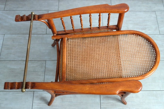 Poltrona relax regolabile Fischel circa 1900 – Poltrone relax, Vimini, Ottone (photo 17 of 19)