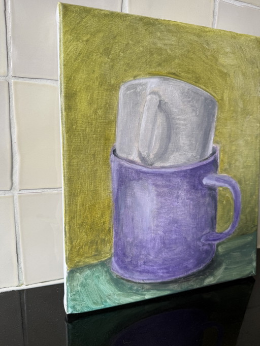 Painting “Cups” – schilderijen tekeningen, Canvas (photo 2 of 5)