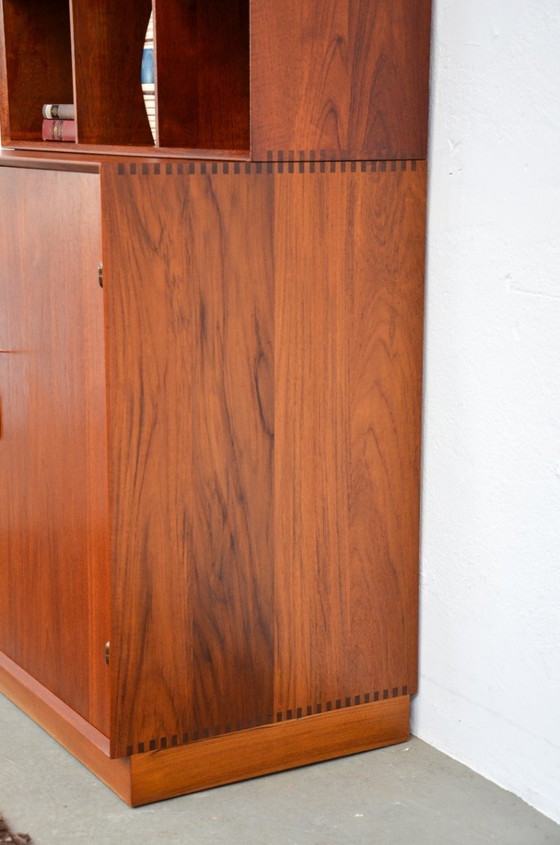 Image 1 of Midcentury Designer Cabinet Hvidt & Mølgaard Highboard Teak Sideboard Vintage 60s