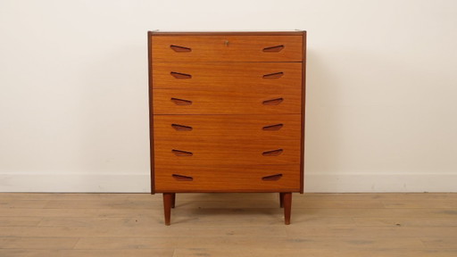 Cassettiera danese vintage | Teak | 6 cassetti | 109 cm – ladekasten, Wood