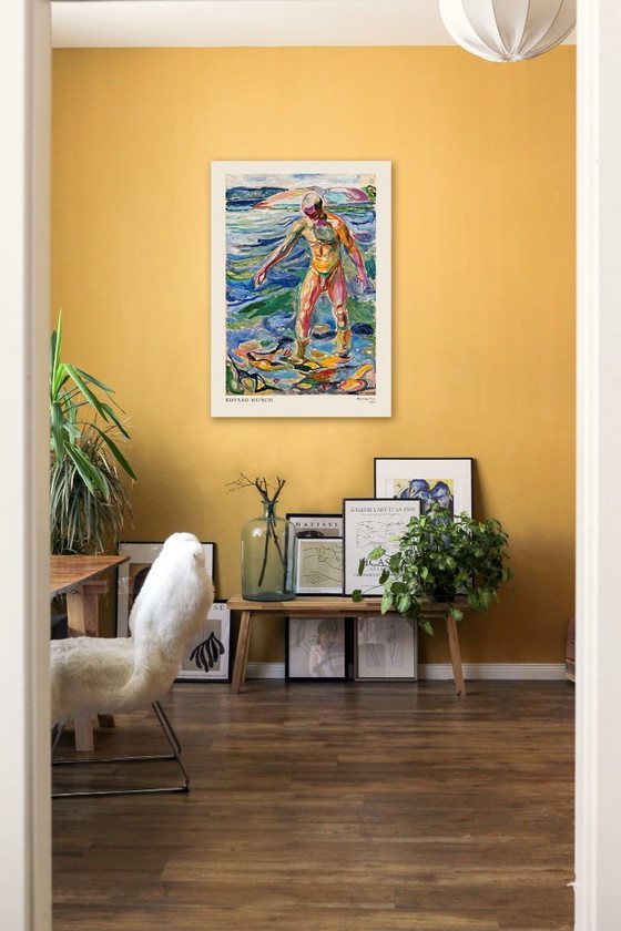 Image 1 of Uomo al bagno - Edvard Munch 1918 - Manifesto 70 × 100 cm