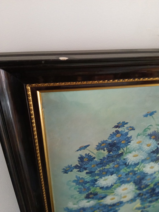 Image 1 of Blue Florals Art - Marion Rice - Firmato