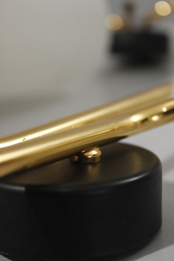 Image 1 of Pareja de apliques de pared de los años 50, diseño Arlus Lunel Guariche Stilnovo