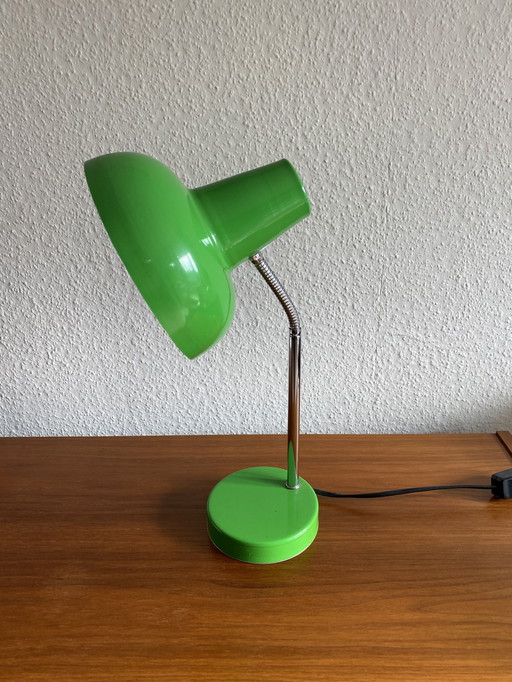 Green desk lamp from Massive mid-century Space Age