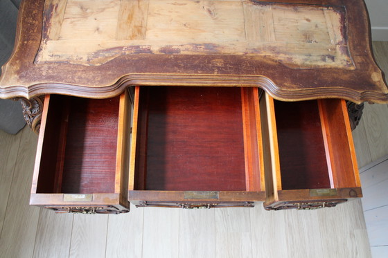Image 1 of Bureau ancien de style Louis Quinze 19ème siècle