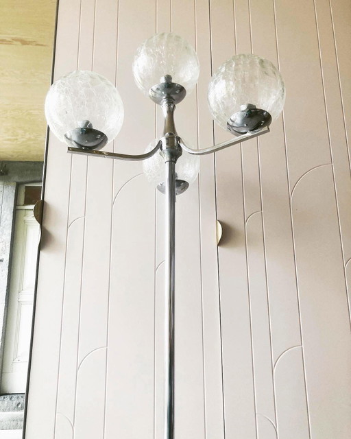 Vintage Stehlampe aus dem Weltraumzeitalter
