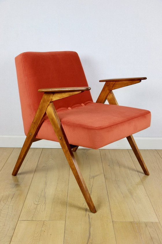 Image 1 of Poltrona Bunny, anni '70, color mattone, design J. Chierowski