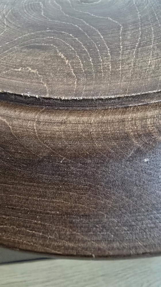 Piatto in legno intagliato a mano vintage Foresta Nera – 28cm Decorazione cervo pirografato (photo 10 of 15)