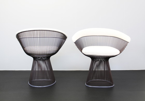 Image 1 of 2X Chairs Knoll Warren Platner Bronzo E Cato Seats