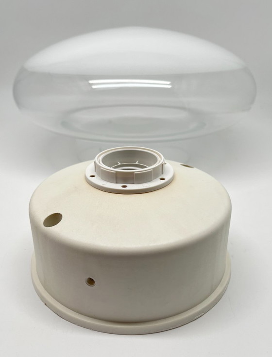 Leucos Gill 28 – Roberto Pamio – Vintage Space Age Wall/Ceiling Light – Plastic, Glass (photo 9 of 17)