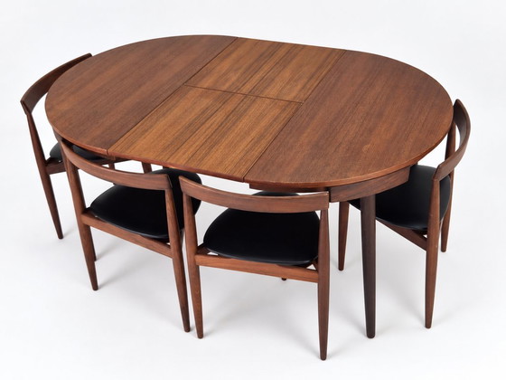 Salles à manger complètes Roundette en teck extensible par Hans Olsen pour Frem Røjle, Danemark années 1960 (photo 6 of 37)