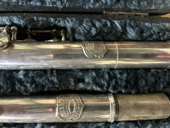 Flauto traverso Florent Hofinger 1900 Bruxelles nella scatola originale – Oggetti decorativi, Metallo, Velluto (photo 2 of 6)
