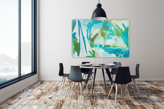 Acrylic Painting #Verde 150x100cm – joart, Paintings & Drawings, Canvas (photo 8 of 15)