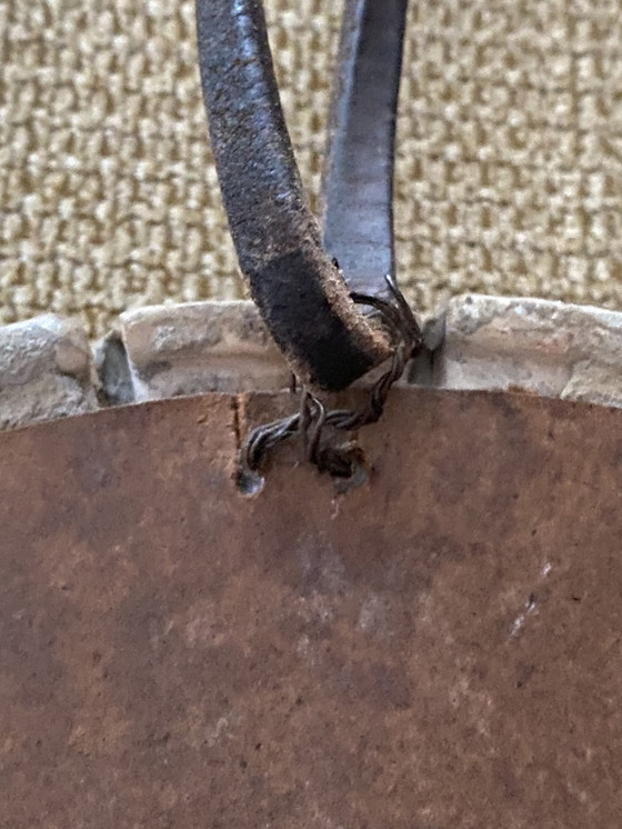 Image 1 of Jaren 70 spiegel in ceramica vintage 