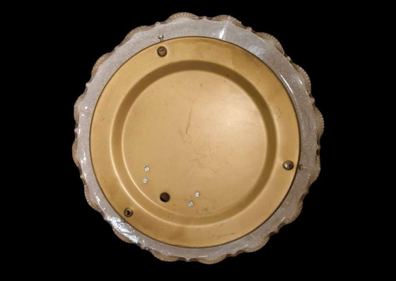 Image 1 of Original Murano ceiling lamp - flower glass with gold dust, 1960s