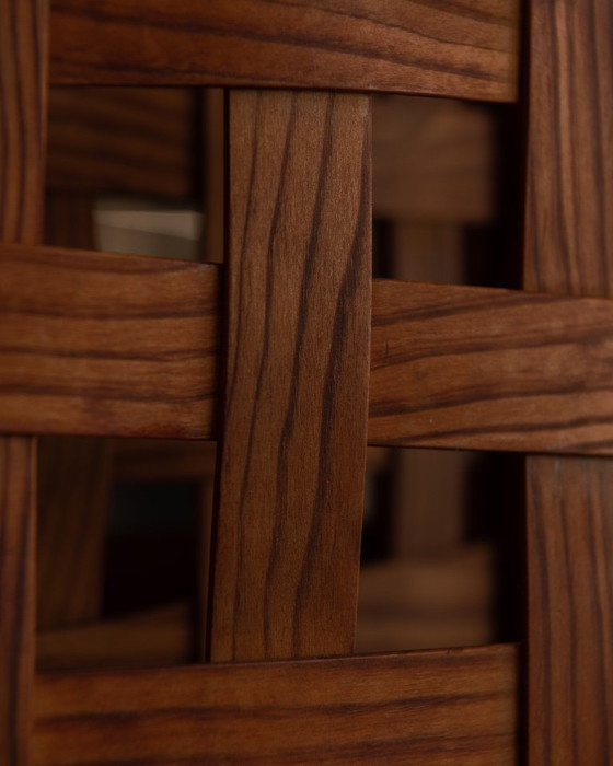 Image 1 of Divisorio per ambienti vintage in legno di pino, divisorio per ambienti a 3 parti