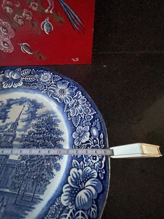 Liberty Blue vintage Plates Staffordshire Ironstone, Crockery, Ceramic (photo 14 of 15)