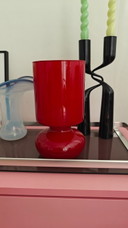 Vintage Ikea Lykta tafellamp rood