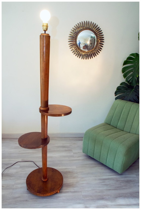 Image 1 of Art Deco vloerlamp voor bedienden uit de jaren 1940/50.