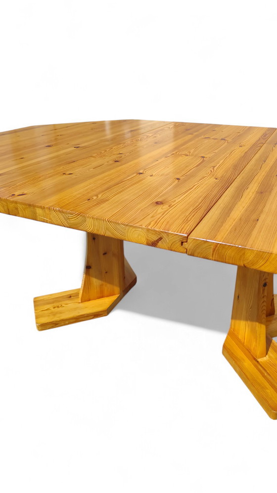 Image 1 of Danish 1970s pine octogonal dining table