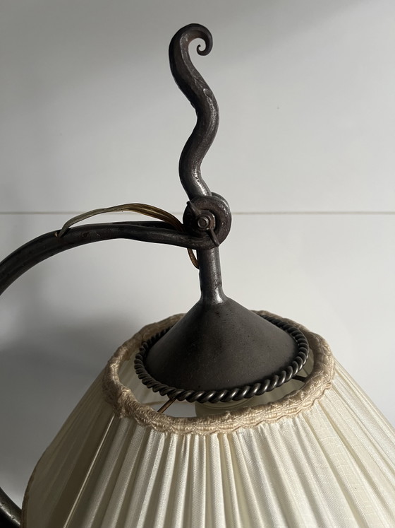 Lampada da tavolo in ferro battuto Dutch Arts & Crafts Amsterdam School anni '20 – Lampade da tavolo (photo 9 of 12)