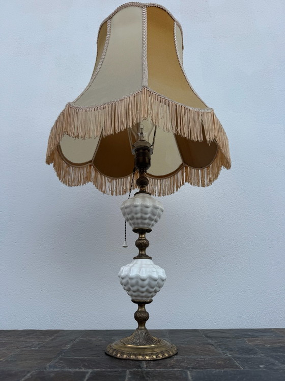 Lampada in maiolica e ottone anni '60 – Lampade da tavolo, Ceramica (photo 12 of 15)