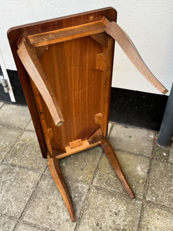 Image 1 of Vintage Oak Cabriole Leg Salon Table