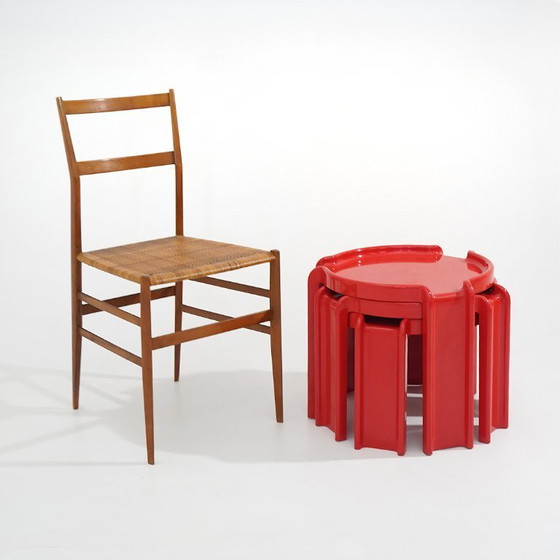 Image 1 of 3 coffee tables by Giotto Stoppino for Kartell, 1960s